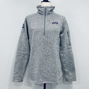 Patagonia W’s Grey L Better Sweater ¼ Zip Fleece Pullover High Point University
